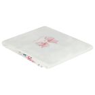 Baby Girls White & Pink Floral Blanket, 1, hi-res