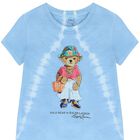 Girls Blue Polo Bear Dress, 1, hi-res