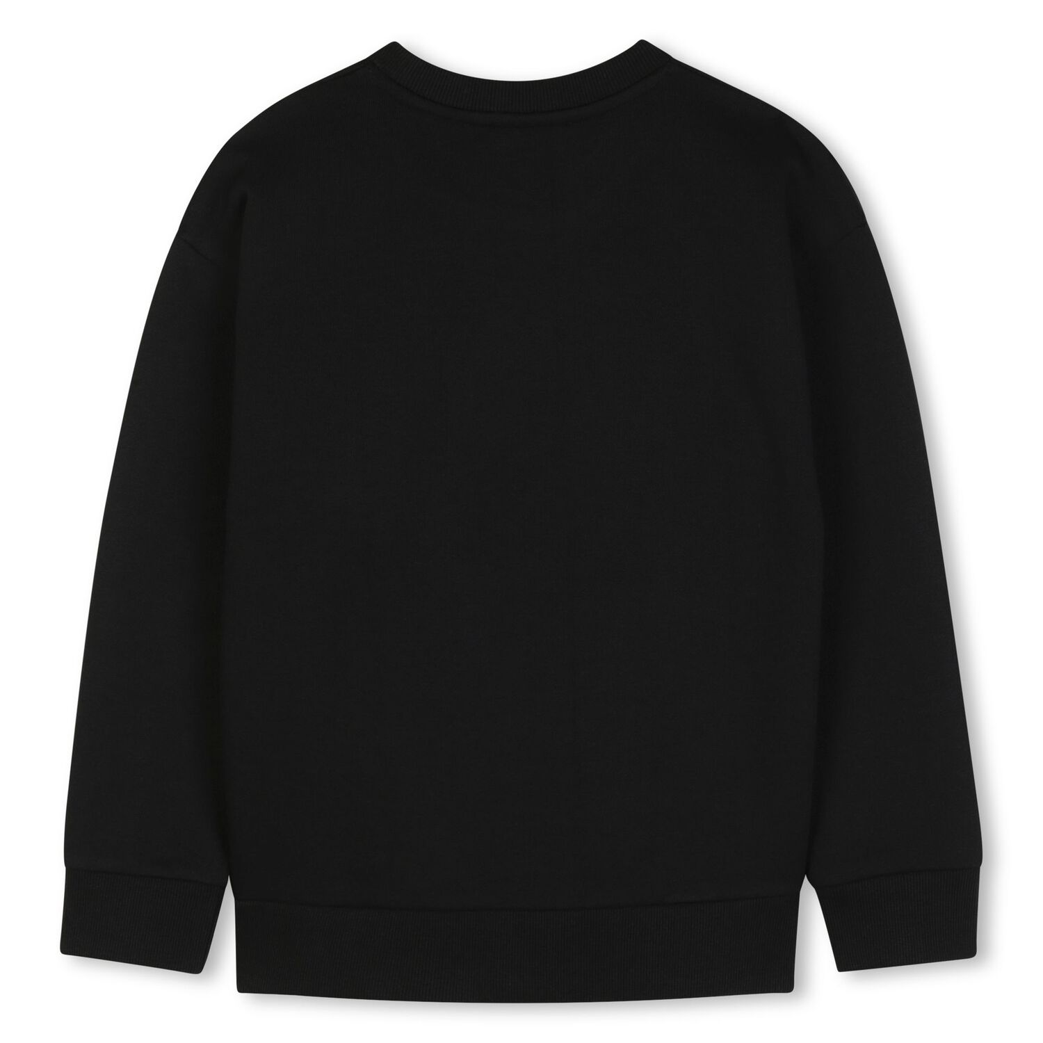 Boys Black Logo Sweatshirt, 1, hi-res