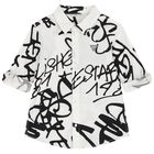 Boys White Logo Shirt, 1, hi-res