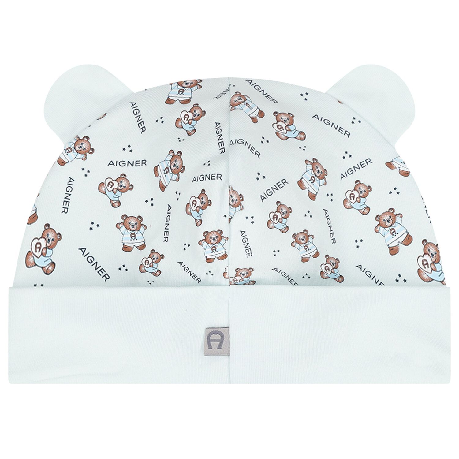 Baby Boys Blue Teddy Bear Logo Babygrow Set, 1, hi-res