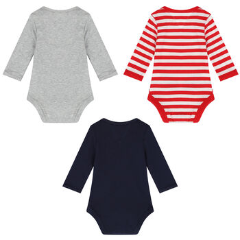 Baby Boys Three Piece Bodysuit Set