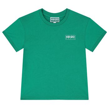 Boys Green Logo T-Shirt