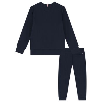 Boys Navy Blue Logo Tracksuit