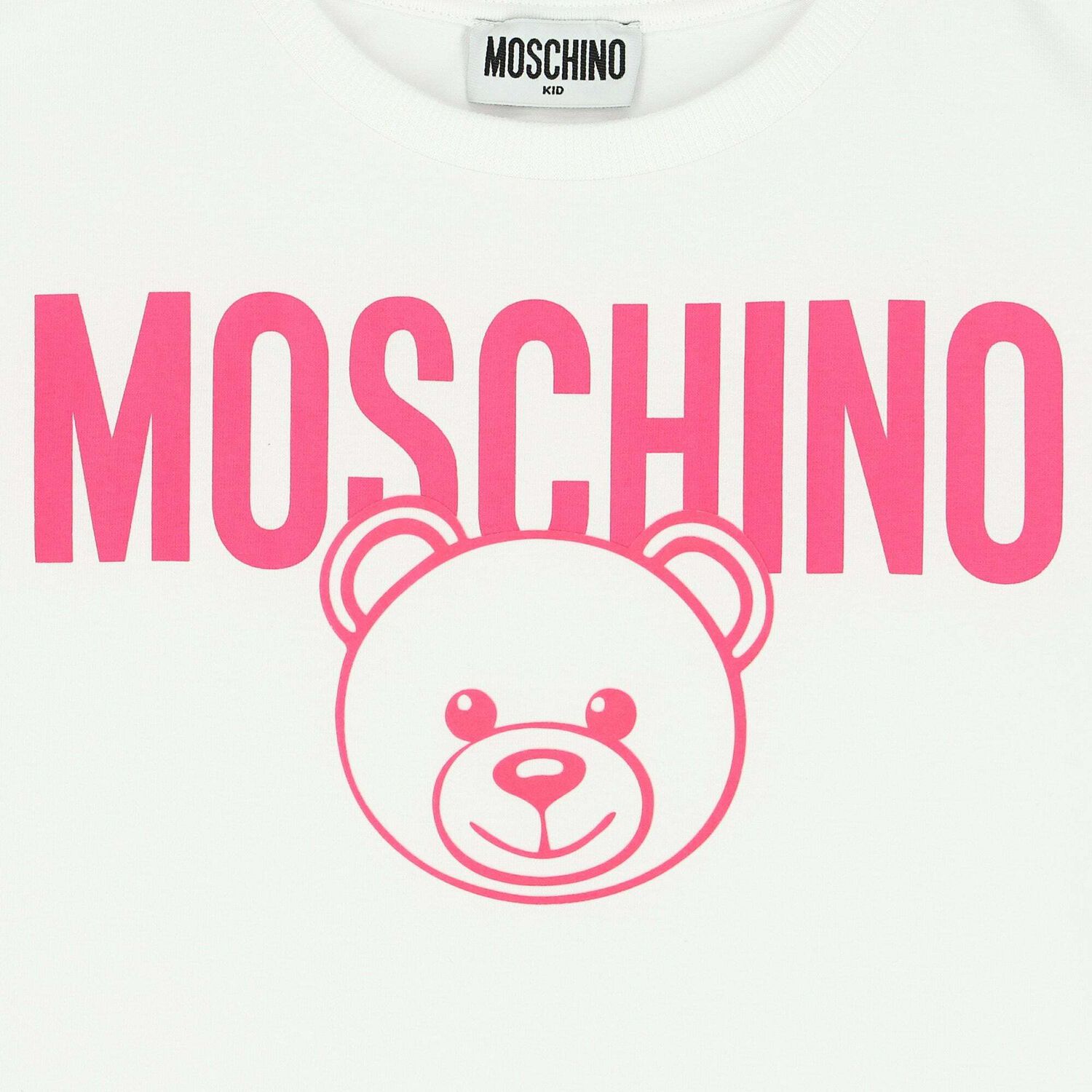 Girls White Logo T-Shirt, 3, hi-res