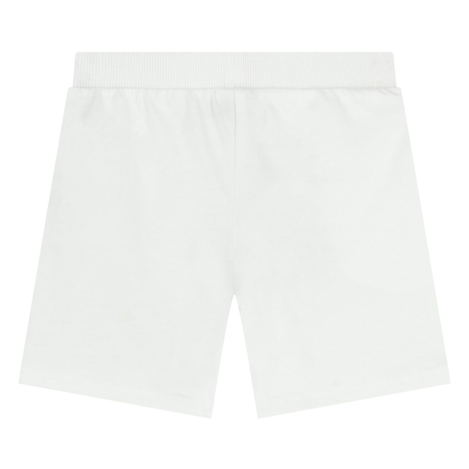 Younger White Teddy Bear Logo Shorts, 3, hi-res