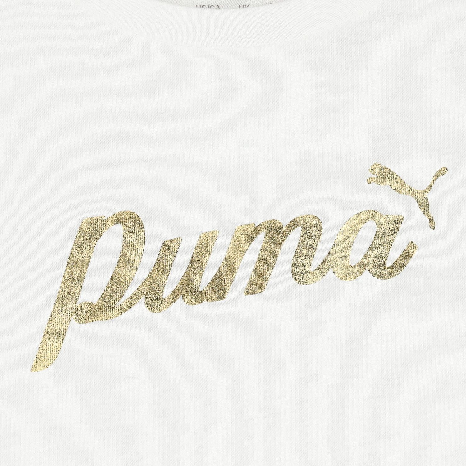 Girls White Logo T-Shirt, 3, hi-res