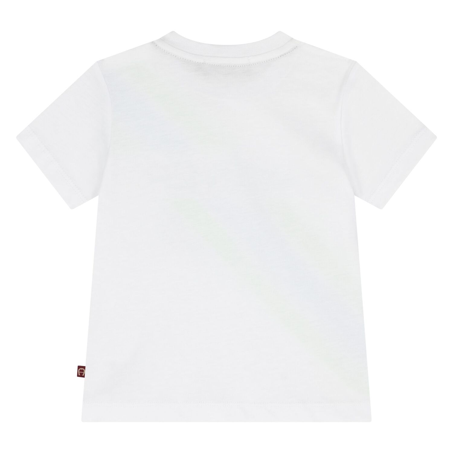 Younger Boys White Logo T-Shirt, 1, hi-res