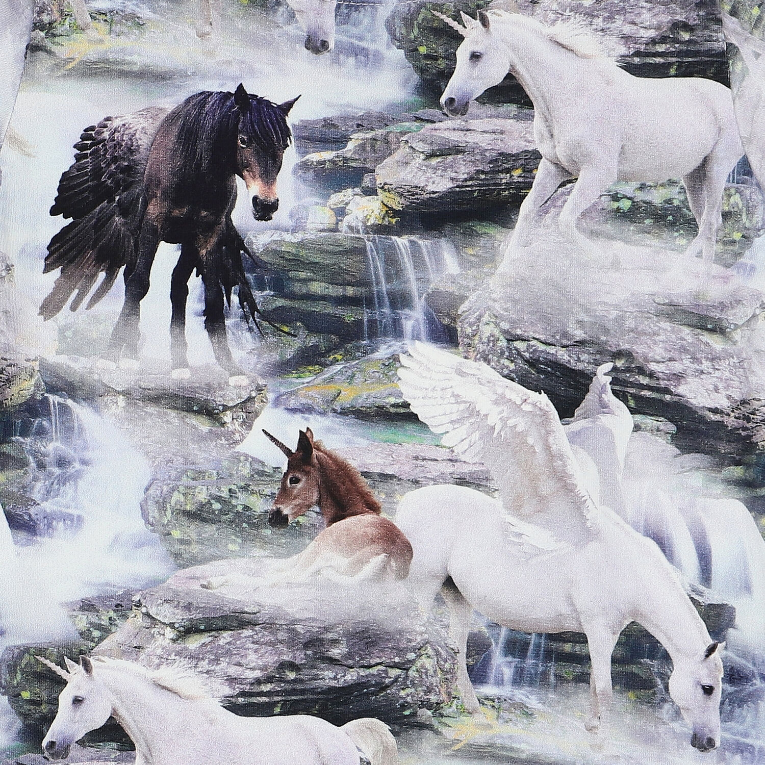 Girls Unicorn T-Shirt, 1, hi-res