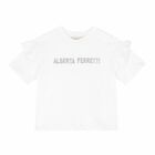 Girls White Logo T-Shirt, 2, hi-res