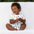 Boys White Printed Pyjamas, 1, hi-res