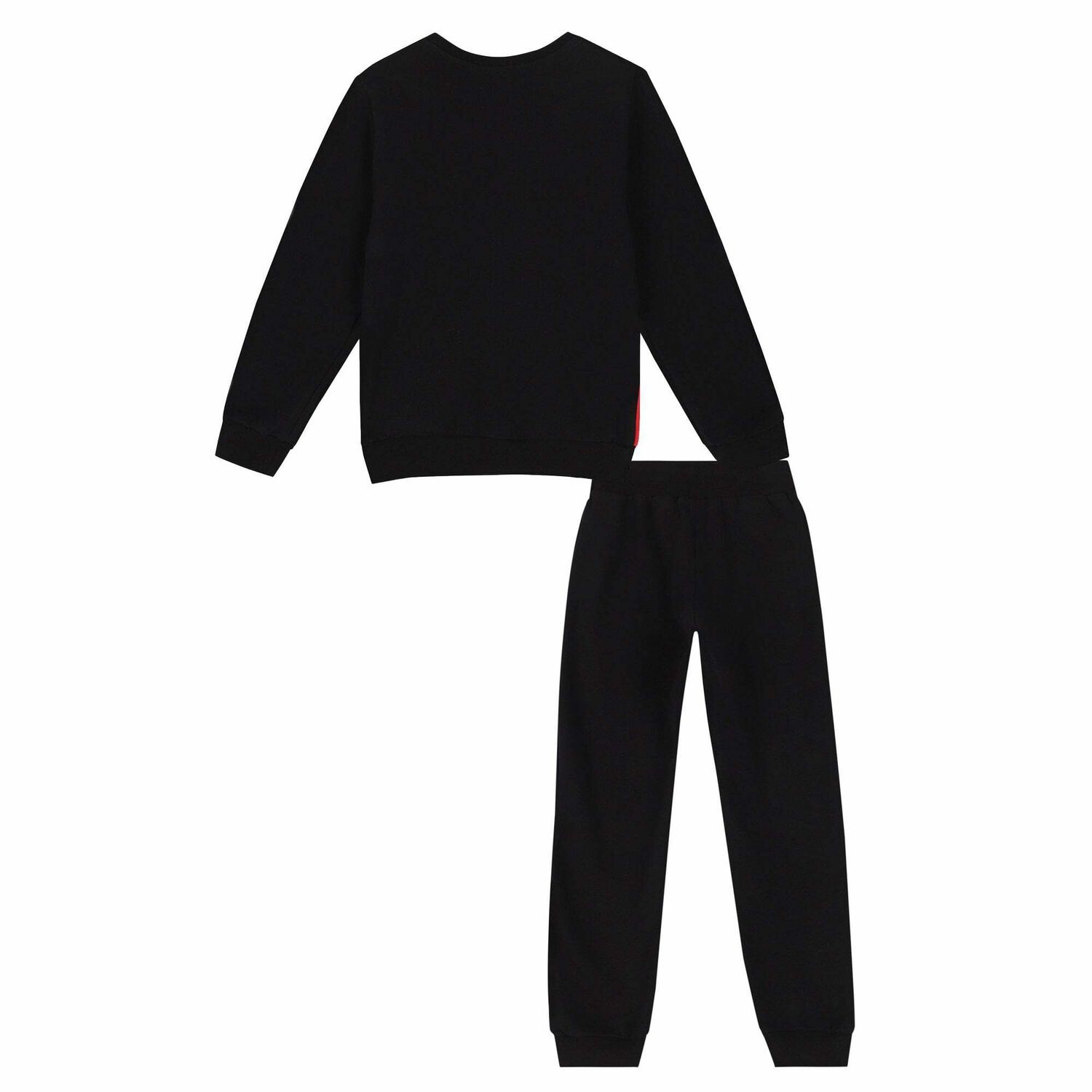 Boys Black, Red & Grey Tracksuit, 1, hi-res