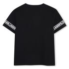 Boys Mini Me Black Logo T-Shirt, 2, hi-res