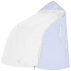 Blue & White Hooded Reversible Baby Nest, 3, hi-res