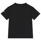 Boys Black Logo Shorts Set, 1, hi-res