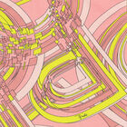 Girls Pink & Yellow Printed Swimsuit, 1, hi-res