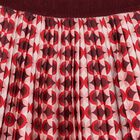 Girls Burgundy & Pink Pleated Skirt, 1, hi-res