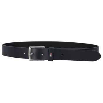 Boys Navy Blue Leather Belt