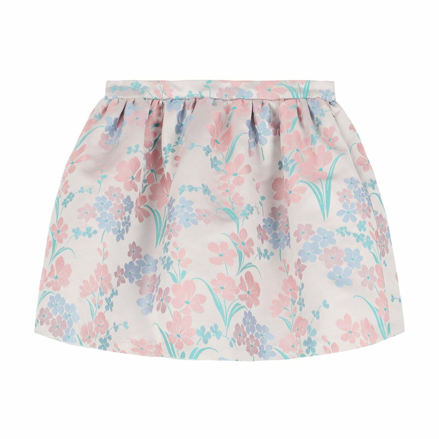 Girls Pink Floral Skirt, 1, hi-res image number null