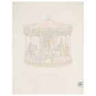 Baby Girls Ivory & Pink Carousel Cashmere Blanket, 1, hi-res