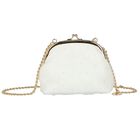 Girls Ivory Tulle Lace Shoulder Bag, 1, hi-res