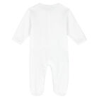 Baby Boys White Babygrow, 1, hi-res
