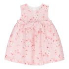 Baby Girls Pink Floral Dress, 1, hi-res