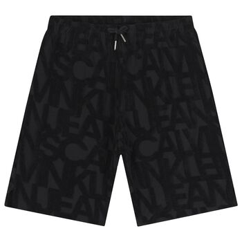Boys Black Logo Shorts