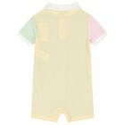Baby Boys Blue Striped Colour Block Cotton Romper, 1, hi-res
