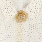 Girls Ivory & Gold Embellished Skirt Set, 1, hi-res