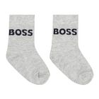 Baby Boys Multi-Colored Logo Socks ( 3-Pack ), 2, hi-res