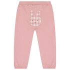 Baby Girls Pink & White Tracksuit (3 Piece), 1, hi-res