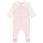 Baby Girls Pink & White Logo Babygrow Gift Set, 1, hi-res