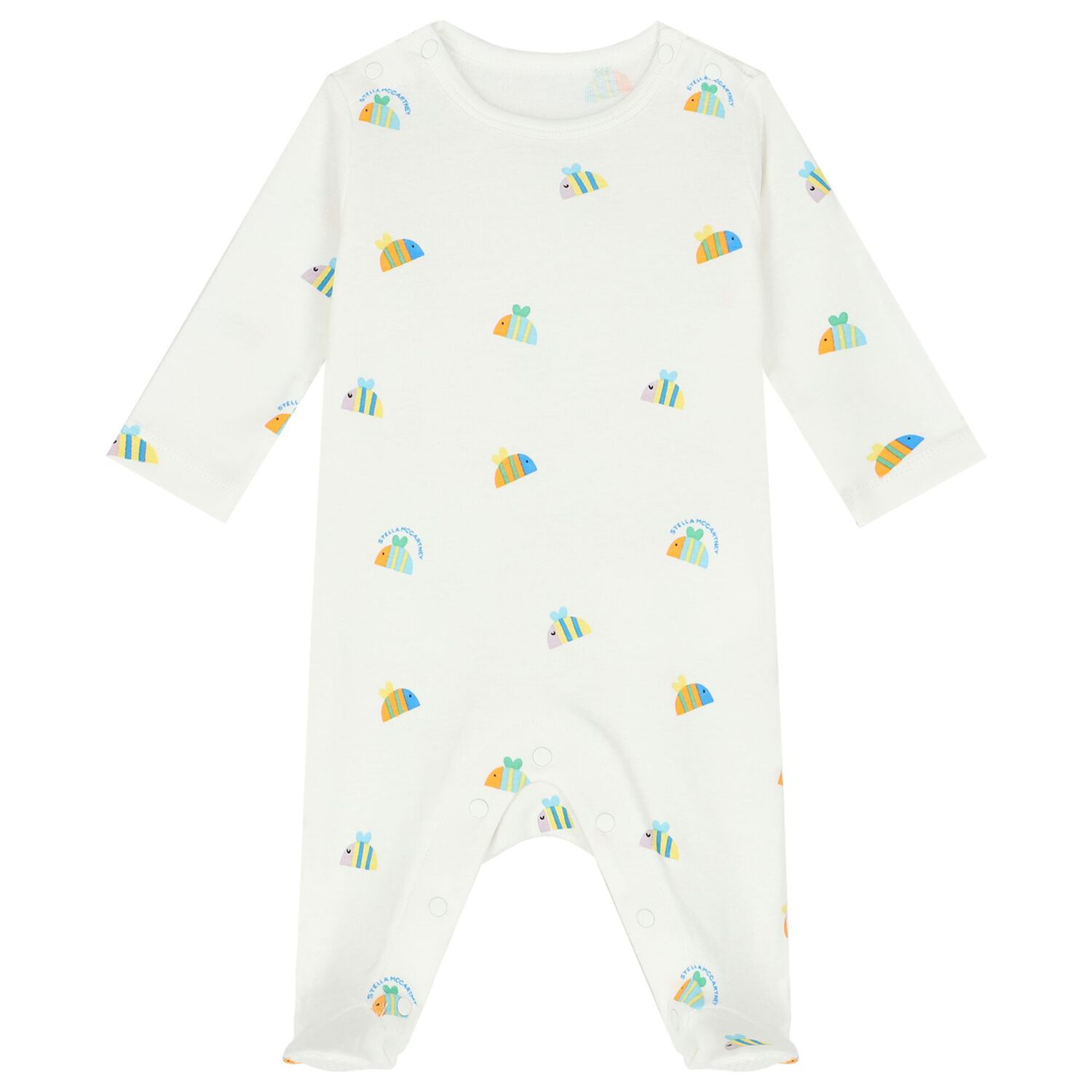 Ivory Bug Babygrows ( 2-Pack ), 1, hi-res