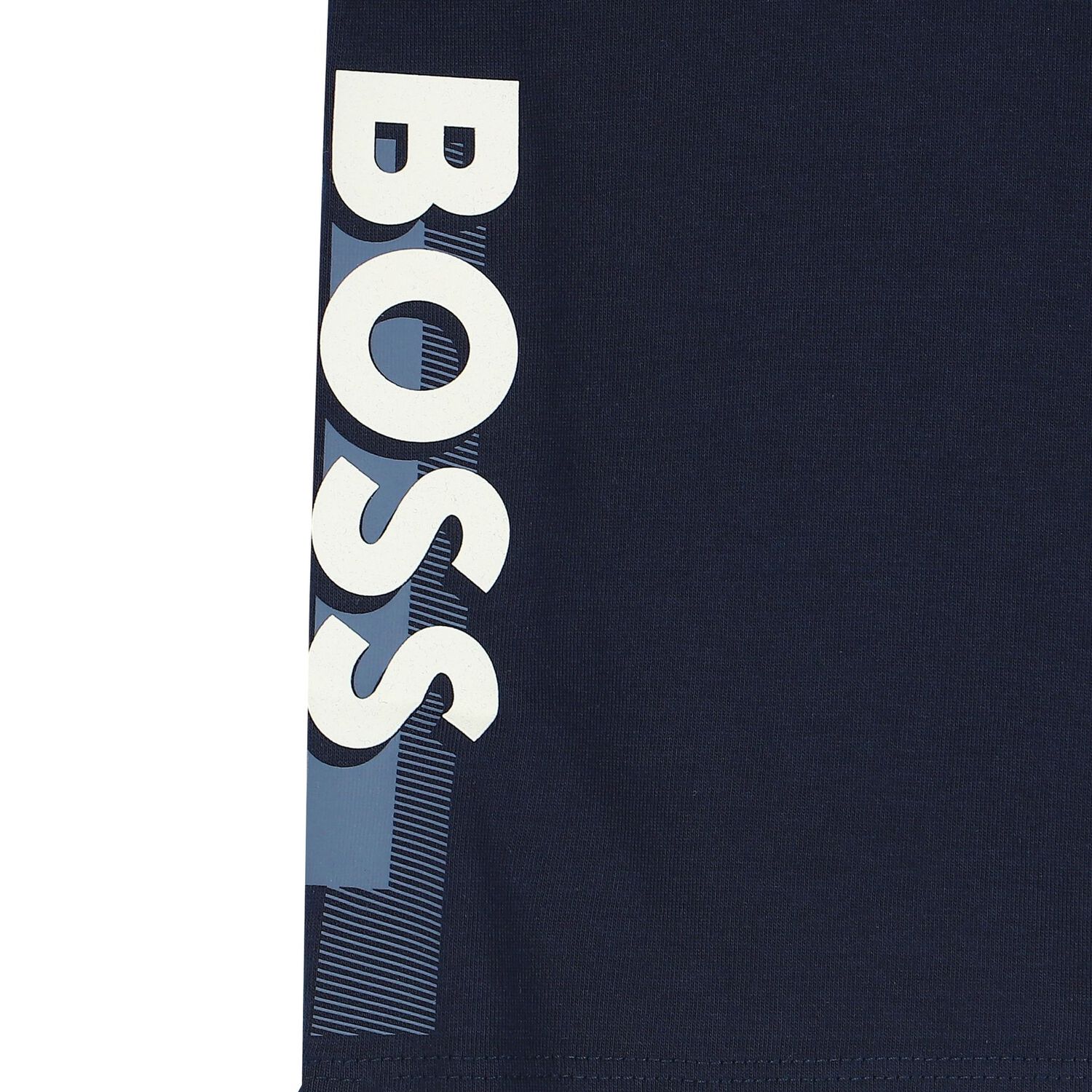 Younger Boys Navy Blue Logo T-Shirt, 1, hi-res