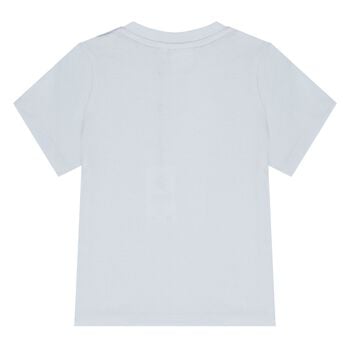 Younger Boys Mini Me Blue Logo T-Shirt