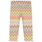 Younger Girls Multi-Colored Zig Zag Leggings, 1, hi-res