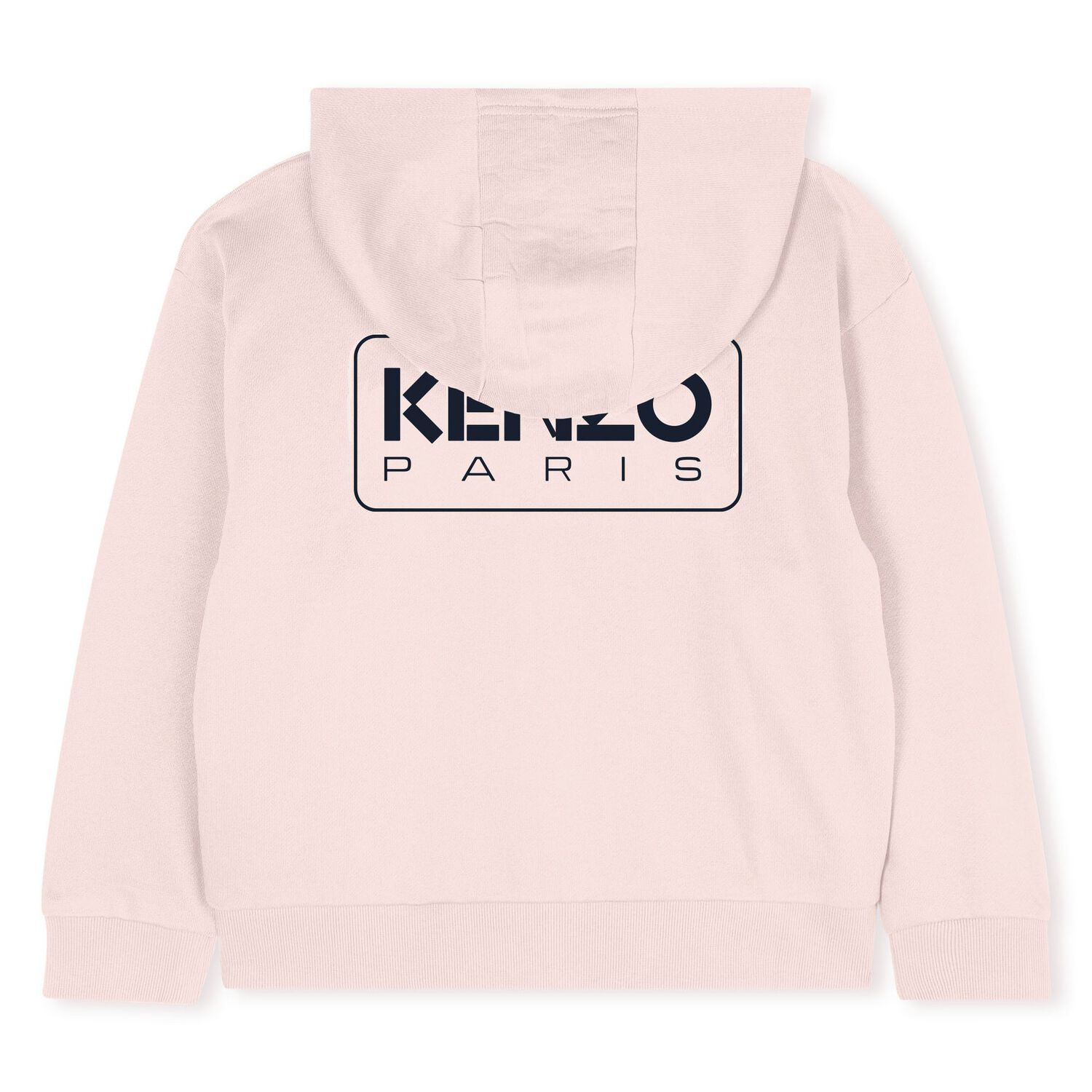 Girls Pink Logo Hooded Zip Up Top, 1, hi-res