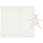 White & Beige Comforter & Blanket Gift Set, 1, hi-res