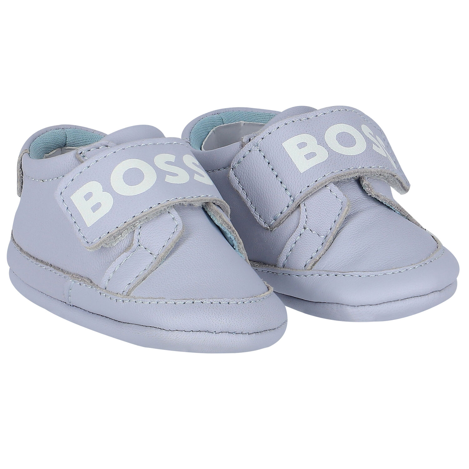 Baby Boys Blue Logo Pre Walker Shoes, 1, hi-res image number null
