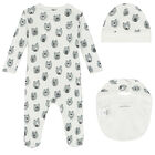 Baby Boys Ivory Bear Babygrow Gift Set, 1, hi-res