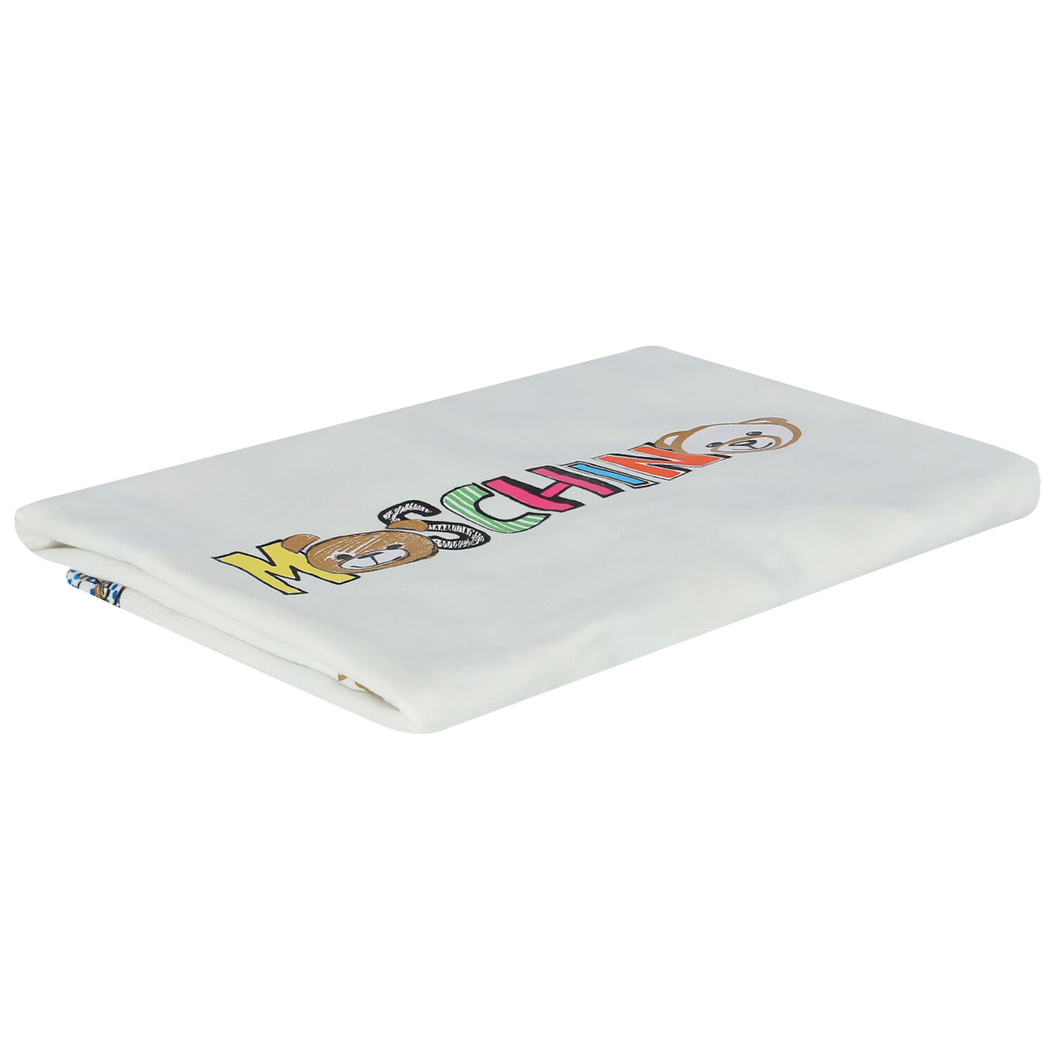 Ivory Teddy Bear Logo Baby Blanket, 1, hi-res