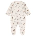 Baby Boys Ivory & Beige Dinosaur Babygrows ( 2-Pack ), 1, hi-res