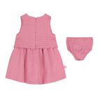Baby Girls Pink Dress Set, 1, hi-res