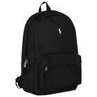 Black Logo Backpack, 1, hi-res