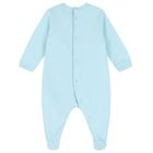 Blue Teddy Bear Logo Babygrow Gift Set, 1, hi-res