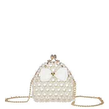 Girls Ivory Pearl Handbag