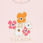 Younger Girls Pink Floral Logo Dress, 1, hi-res