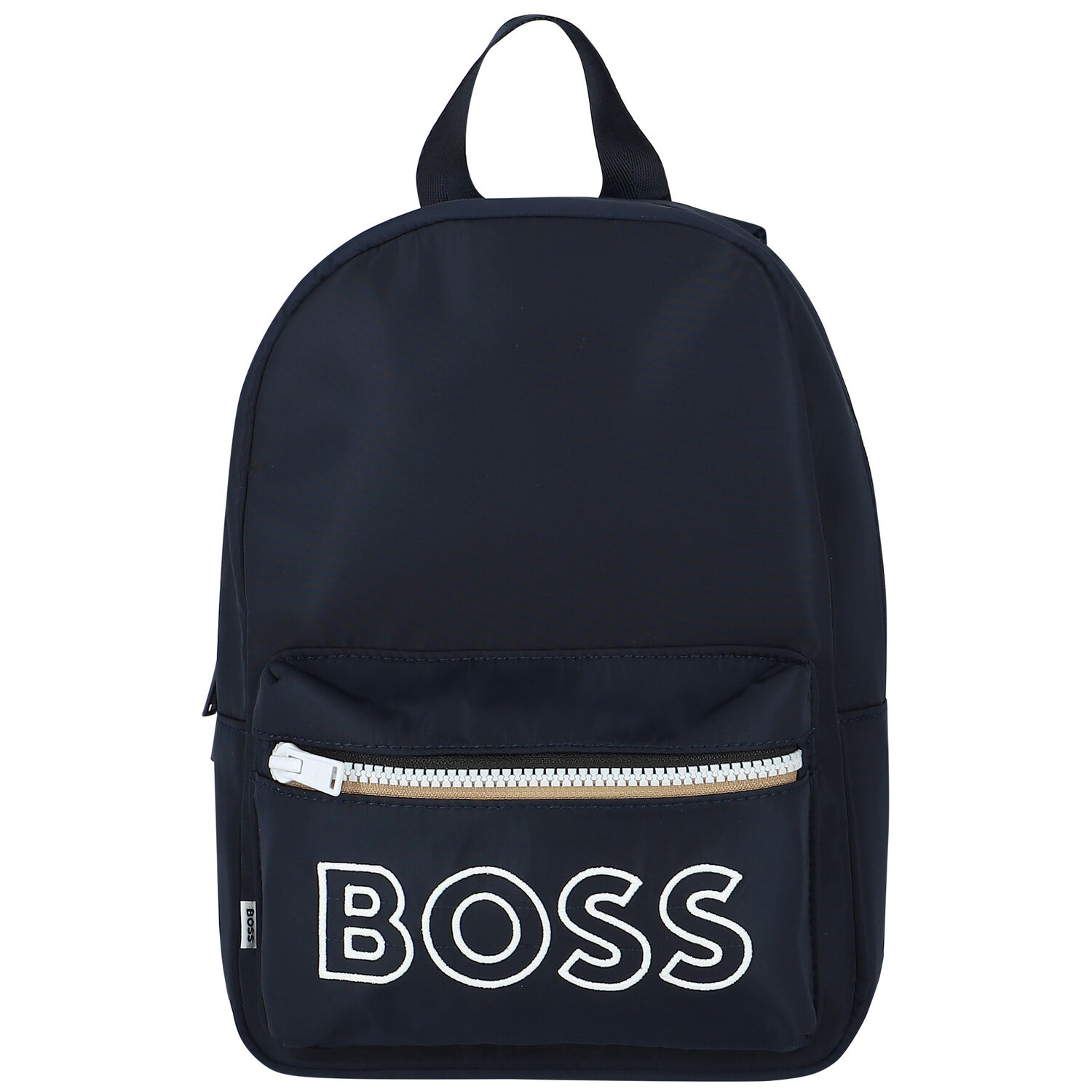 Boys Navy Blue Logo Back Pack, 1, hi-res