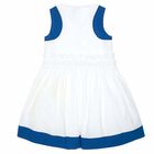 Girls White & Blue Dress, 1, hi-res